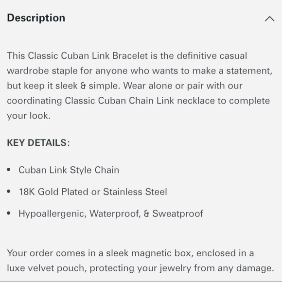 Steeltime Classic Cuban Link Men’s Bracelet - Picture 4 of 6